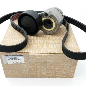 Kit de courroies trapézoïdales à nervures Renault + Nissan 1.5 DCI (Origine) 7701476475