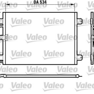 Condenseur , Climatisation Renault Megane I / Renault Scenic I Valeo 817197