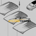 Pavillon - Toit Renault Clio Classique (Origine) 7751472273