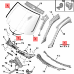 Pare-brise Peugeot Partner / Citroën Berlingo (Origine) 811698