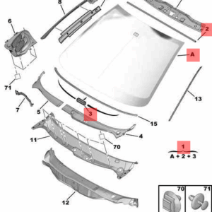 Pare-brise Peugeot 206 / Peugeot 206+ (Origine) 8116GN